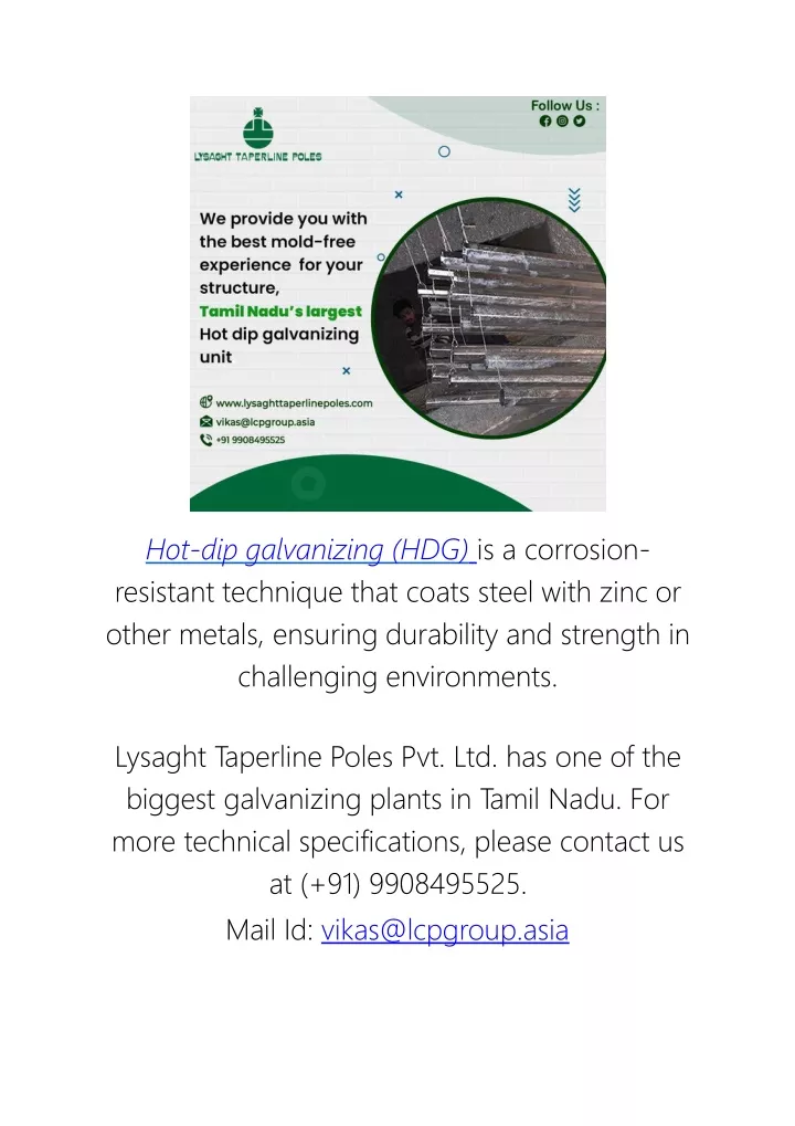 hot dip galvanizing hdg is a corrosion resistant