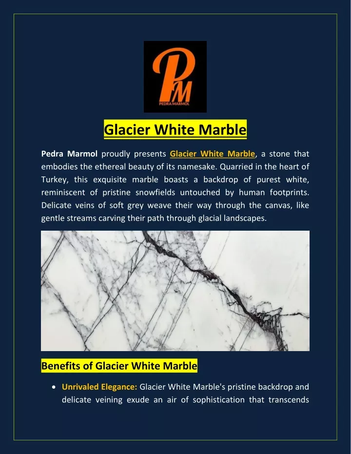 glacier white marble