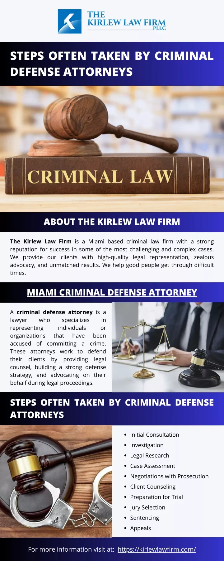 steps often taken by criminal defense attorneys