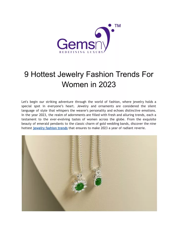 9 hottest jewelry fashion trends for women in 2023