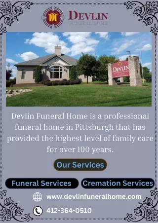 Premier Funeral Services and Cremation in Pittsburgh, PA | Devlin Funeral Home