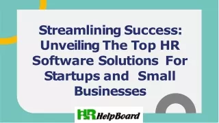 Best HR Software for Startups