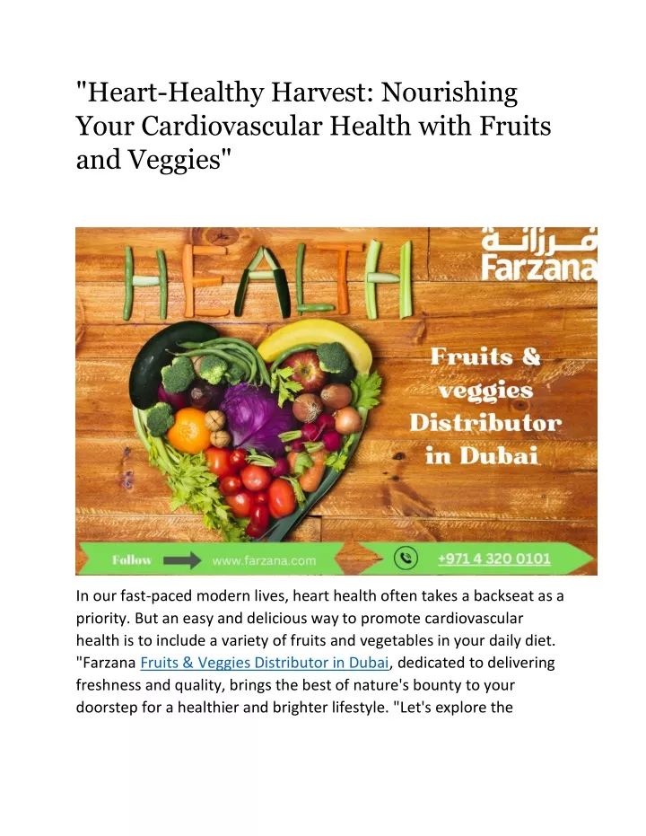 heart healthy harvest nourishing your