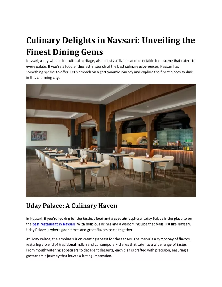 culinary delights in navsari unveiling the finest