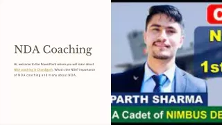 PPT for NDA coaching in Chandigarh