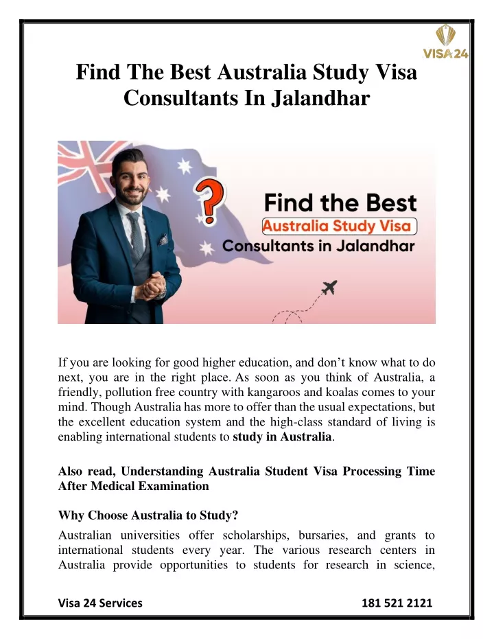 find the best australia study visa consultants