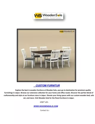 Wooden Sole: Finest Wooden Furniture Collection in Jaipur | Premium Quality for