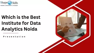 Which is the Best Institute for Data Analytics Noida