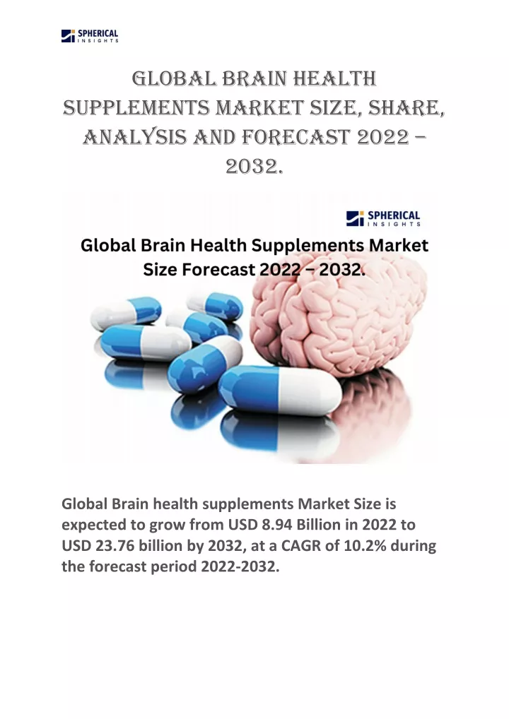global brain health supplements market size share