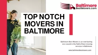 Top Notch Movers In Baltimore