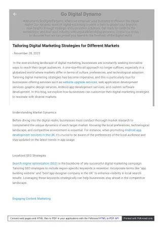 go digital dynamo