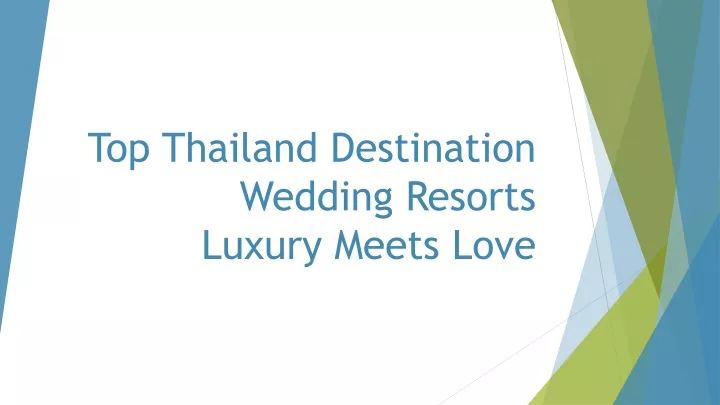 top thailand destination wedding resorts luxury