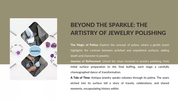 beyond the sparkle the artistry of jewelry