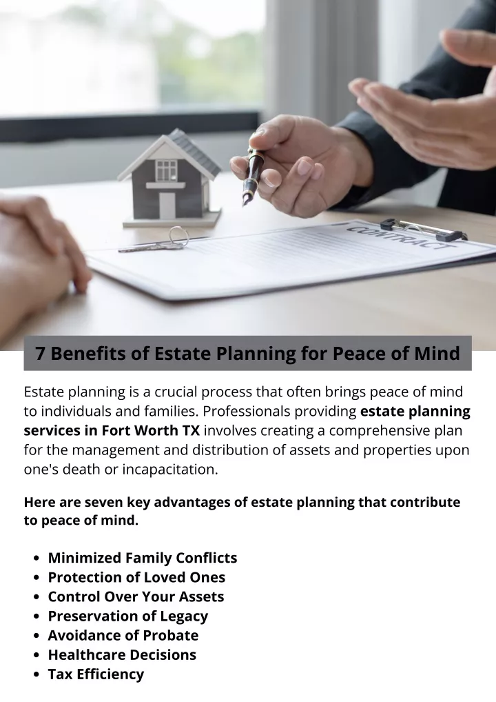 7 benefits of estate planning for peace of mind