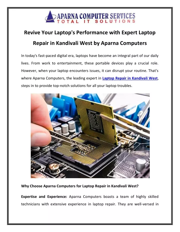 revive your laptop s performance with expert