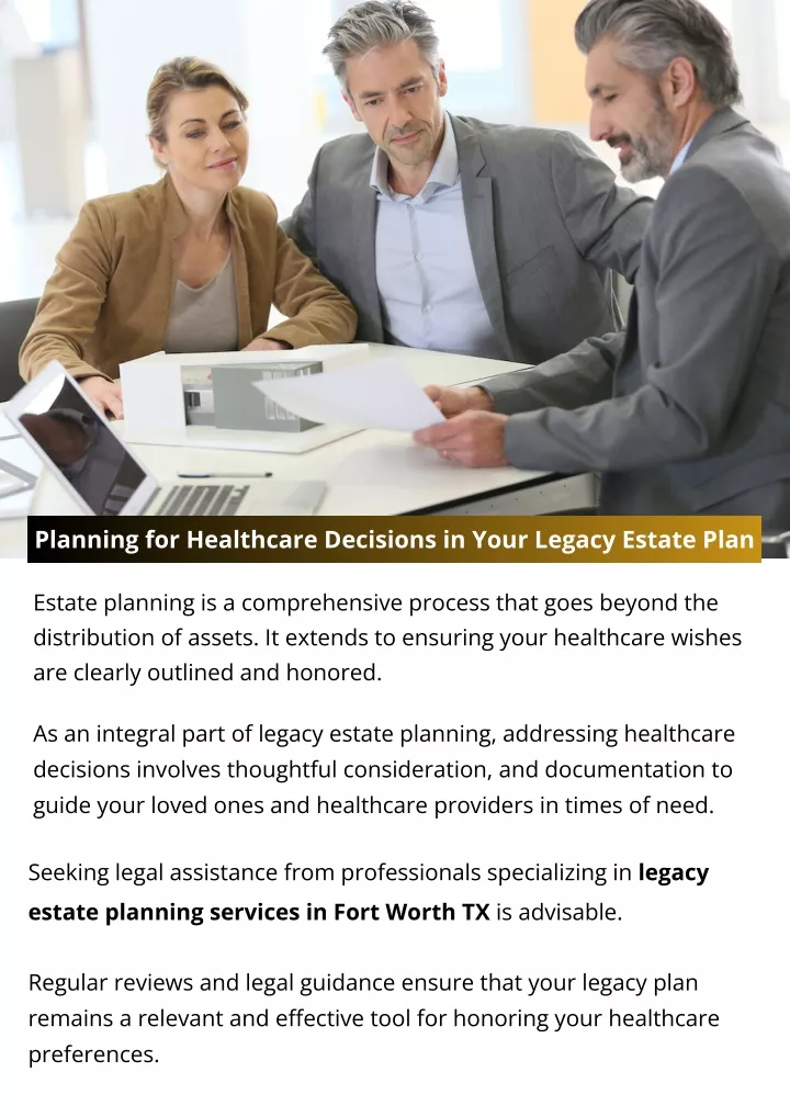 planning for healthcare decisions in your legacy