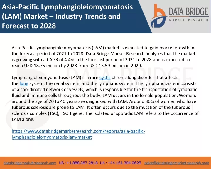 asia pacific lymphangioleiomyomatosis lam market