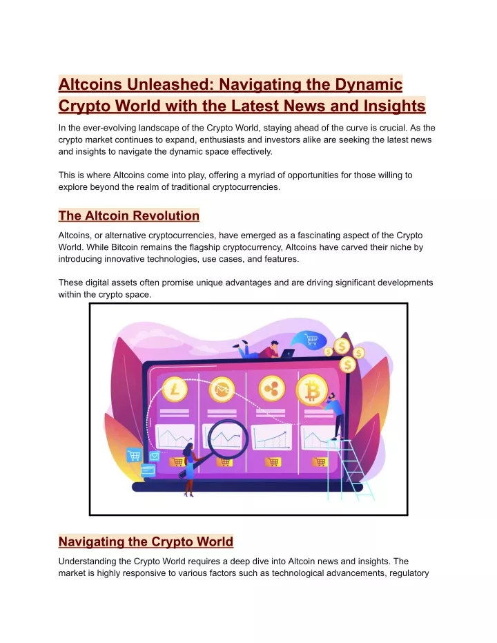 altcoins unleashed navigating the dynamic crypto