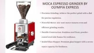 Moca Espresso Coffee Bean Grinders