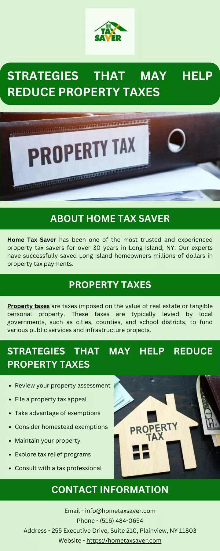 strategies reduce property taxes