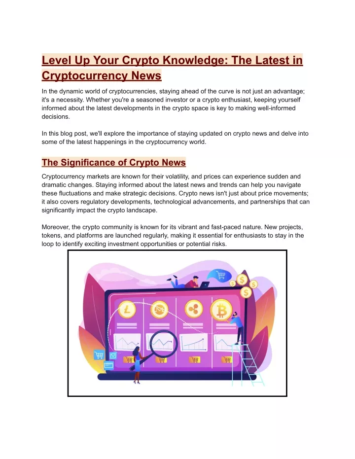 level up your crypto knowledge the latest