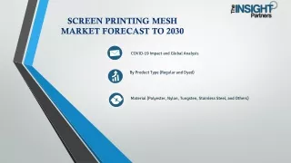 Screen Printing Mesh Market Development, Opportunities 2030