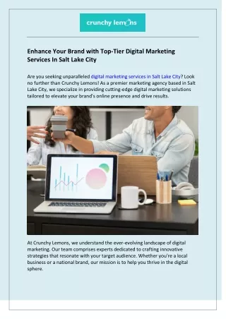 Digital Marketing Company Salt Lake City