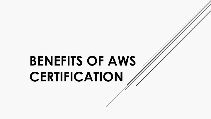 benefits of aws certification