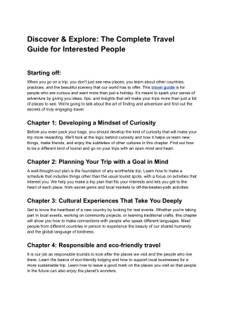 discover explore the complete travel guide