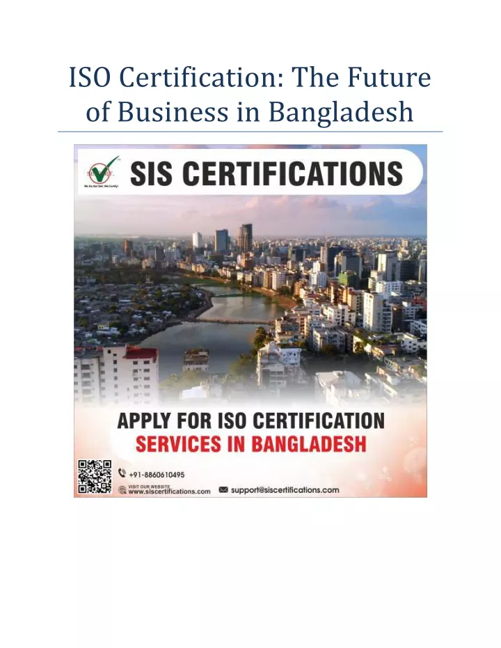 iso certification the future of business