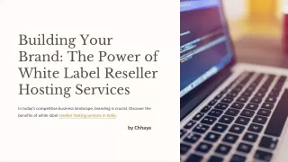 building your brand the power of white label