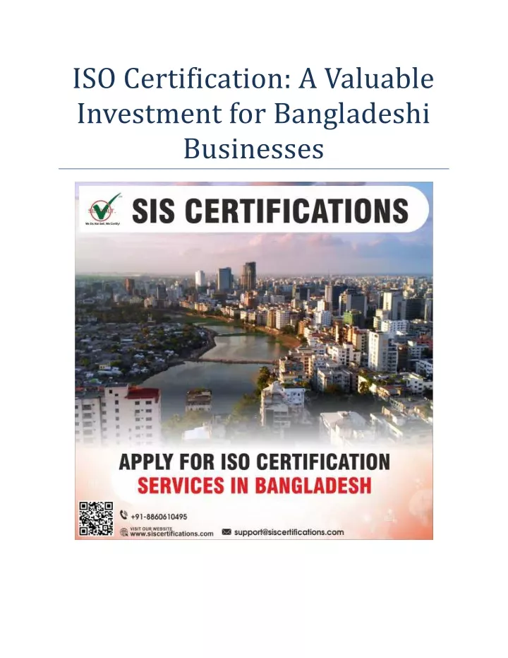 iso certification a valuable investment