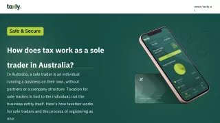 how does tax work as a sole trader in australia
