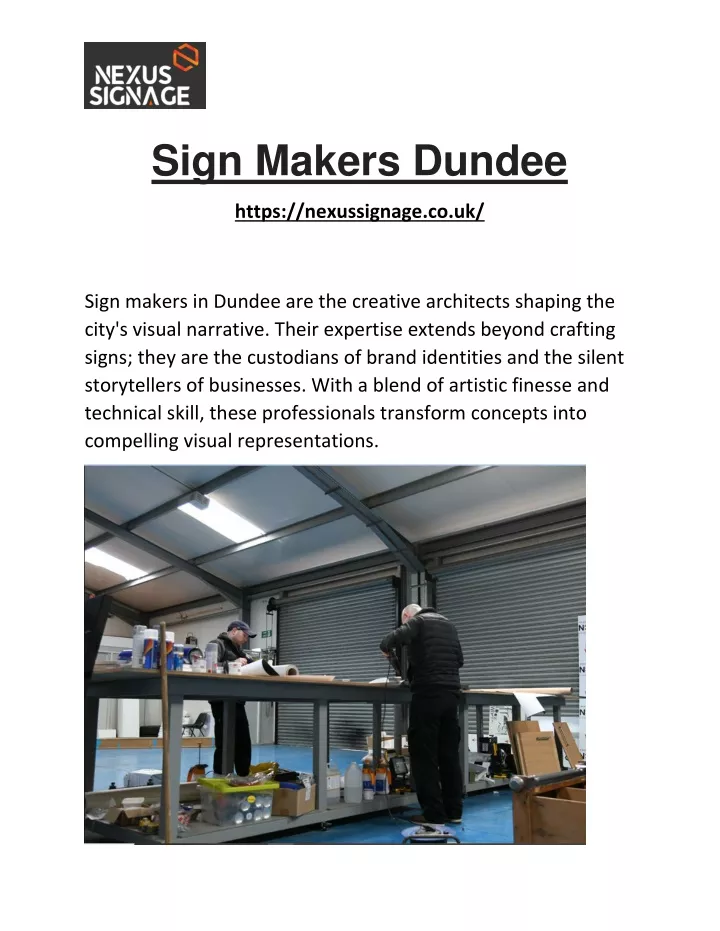 sign makers dundee