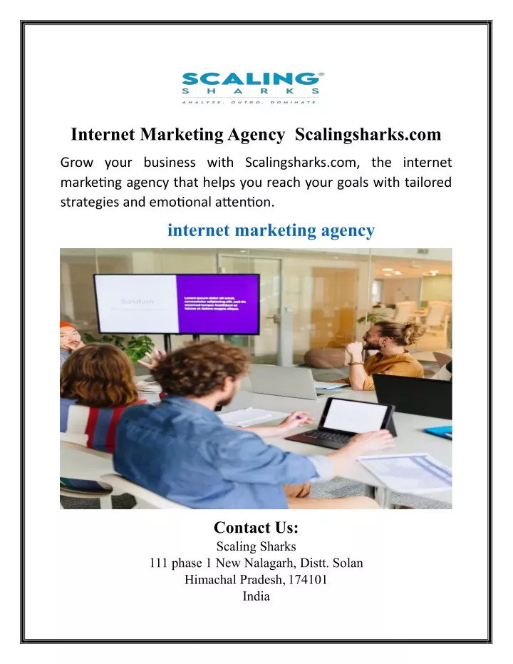 internet marketing agency scalingsharks com