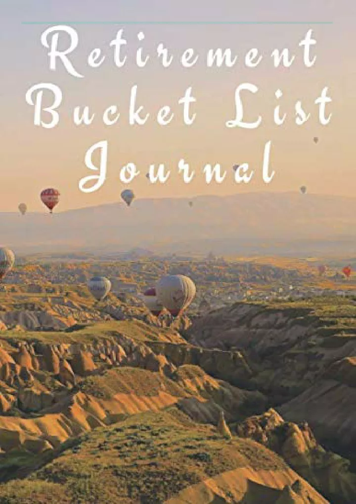 pdf read download retirement bucket list journal