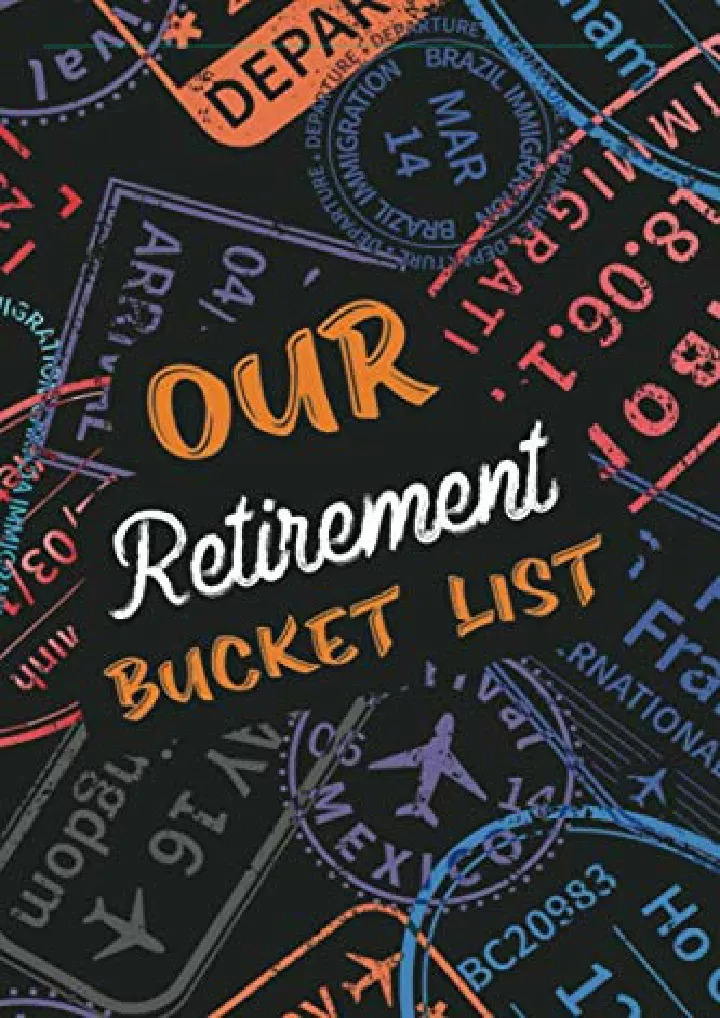 pdf read online our retirement bucket list