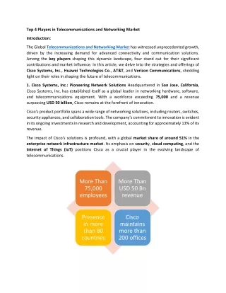 top 4 players in telecommunications