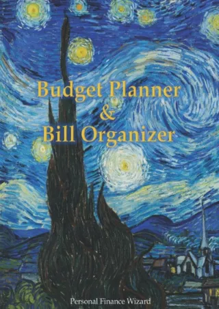 [PDF ✔READ❤ ONLINE]  Budget Planner and Bill Organizer: Undated Monthly Budget W