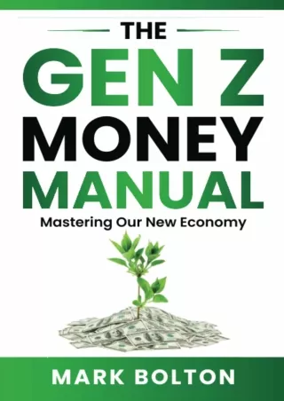 ✔Download⭐ Book [PDF]  The Gen Z Money Manual: Mastering Our New Economy (DFIU)