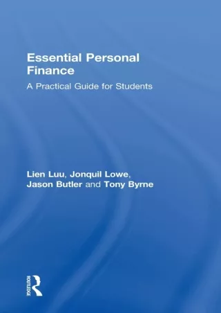 ✔Download⭐ Book [PDF]  Essential Personal Finance: A Practical Guide for Student
