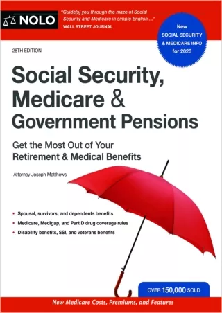 get [PDF] ✔Download⭐ Social Security, Medicare & Government Pensions: Get the Mo