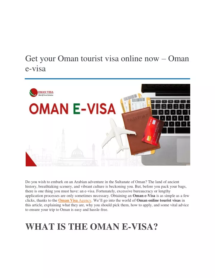 get your oman tourist visa online now oman e visa