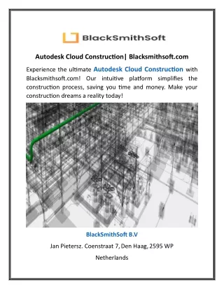 autodesk cloud construction blacksmithsoft com