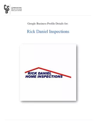 google business profile details for