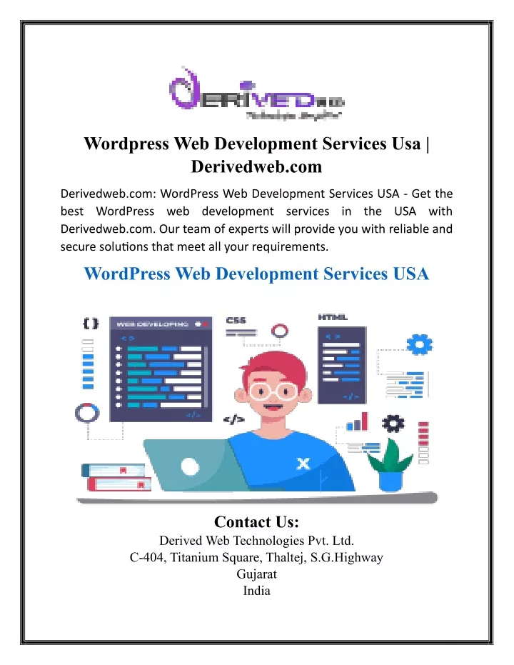 wordpress web development services usa derivedweb