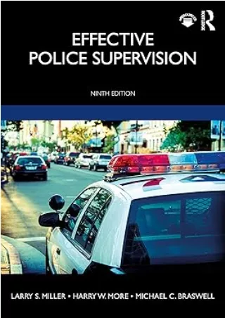 Download PDF  Effective Police Supervision