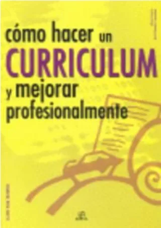 book [READ]  Como hacer un curriculum y mejorar profesionalmente/ How to Create a Resume and Improve Professionally (Cla