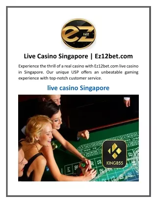 Live Casino Singapore