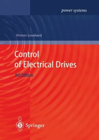 Download PDF  Control of Electrical Drives (Power Systems)